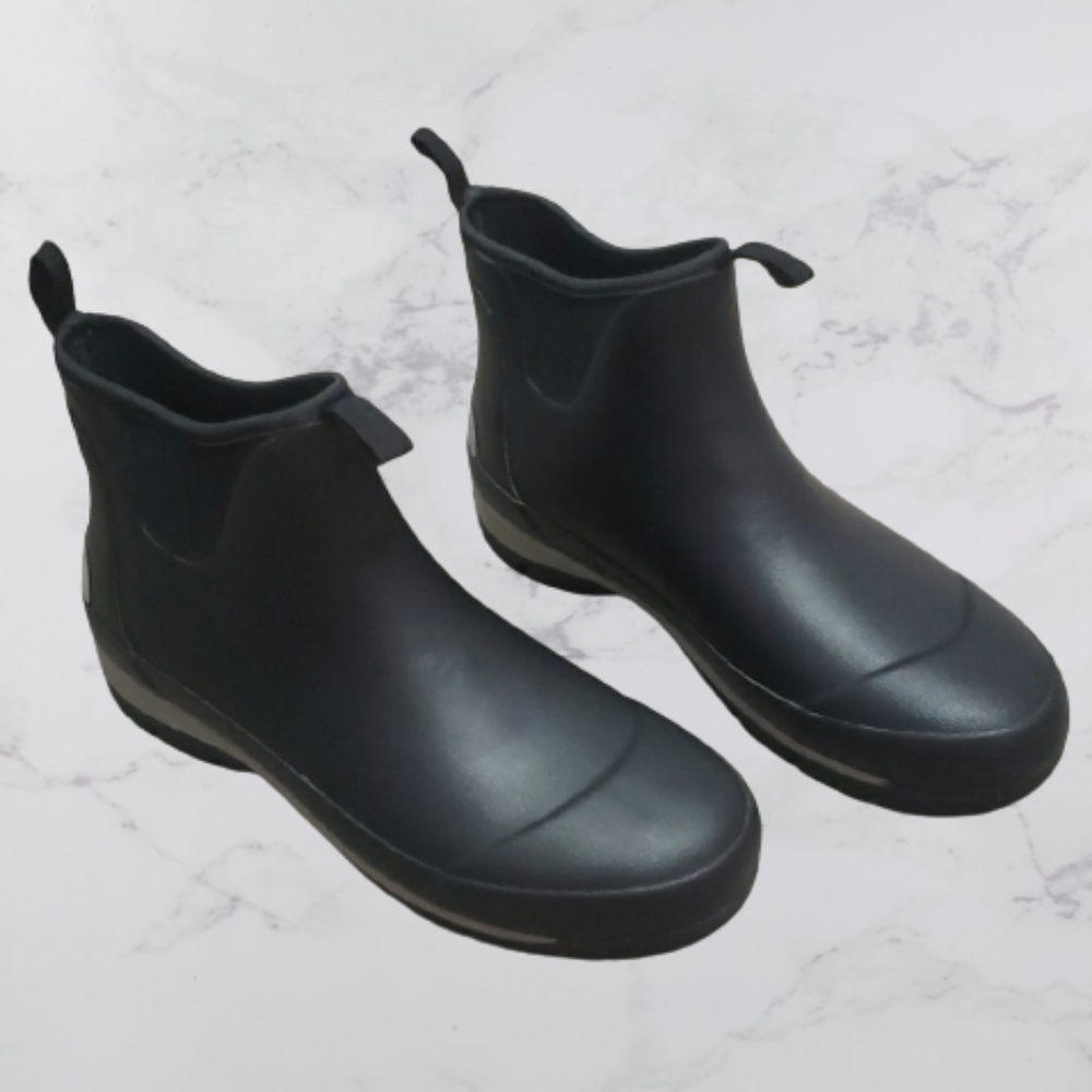 Kamik Larslo Mens Rain Boots Black Size 12 Anti Odor